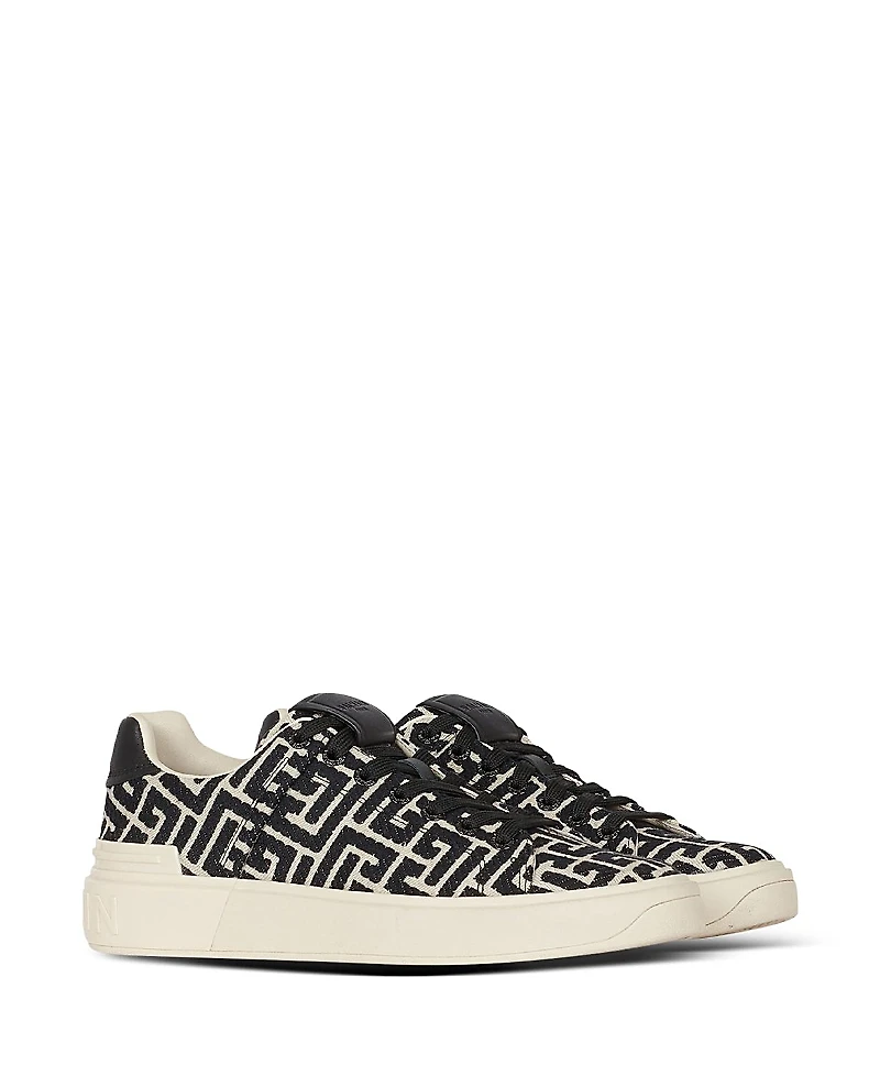 Balmain Women's B-Court Trainers with Jacquard Monogram