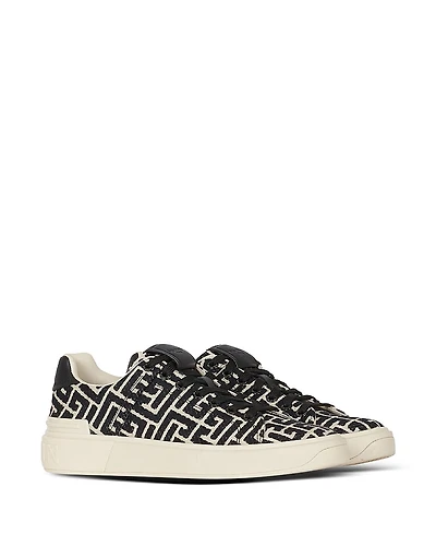 Balmain Women's B-Court Trainers with Jacquard Monogram