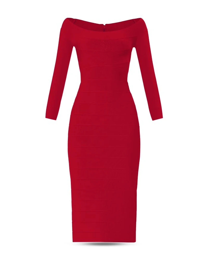 Icon Scoop Neck Midi Dress
