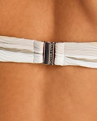 Striped Marie Bikini Top