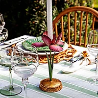 Meadow Walk Iris 9" Candlestick