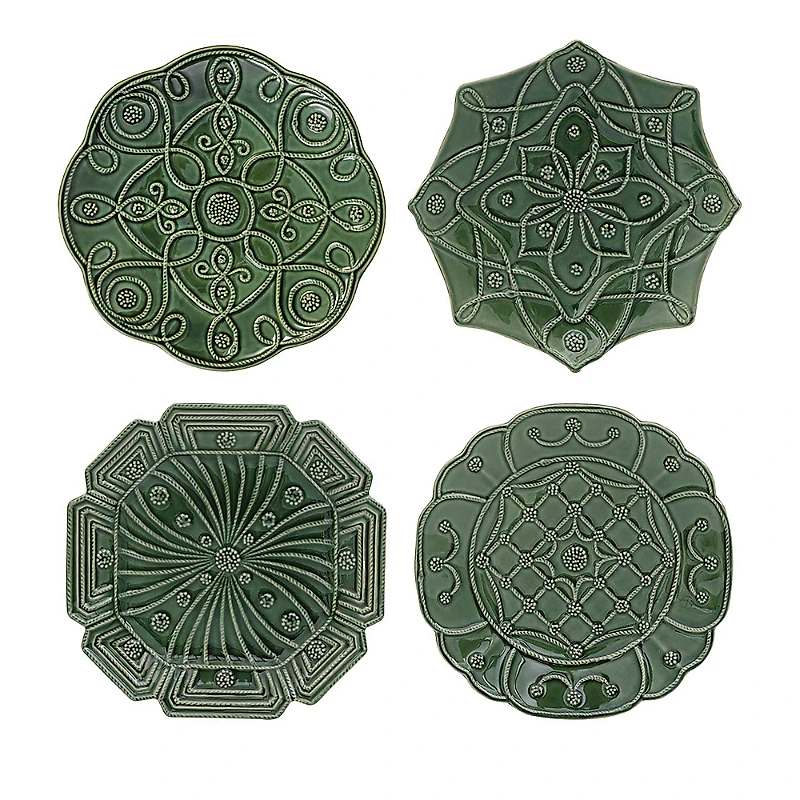 Juliska Jardins Du Monde Assorted Dessert/Salad Plates