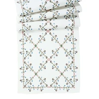 Villa Seville Linen Table Runner, 90" x 18"