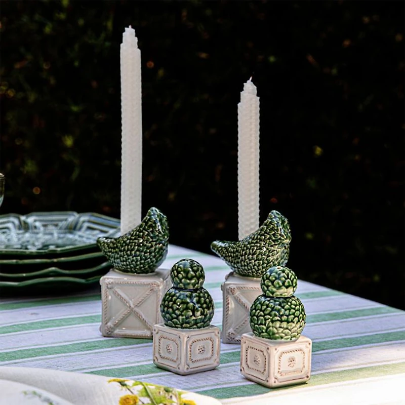 Berry & Thread Bird Topiary Candlesticks, Set of 2