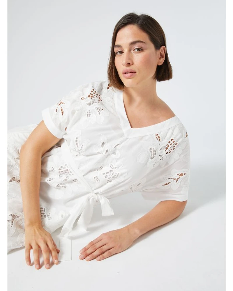 Voyage 2A Uscita Micaela Floral Embroidered Dress