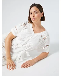 Voyage 2A Uscita Micaela Floral Embroidered Dress