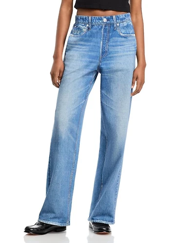 Miramar High Rise Wide Leg Cotton Terry Sweatpant Jeans