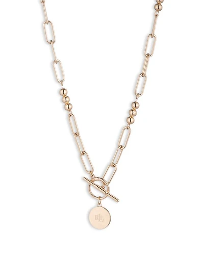 Bead Link Pendant Necklace, 17"