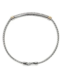 14K Yellow Gold & Sterling Silver JH Essentials Diamond Pavé Chain Bracelet