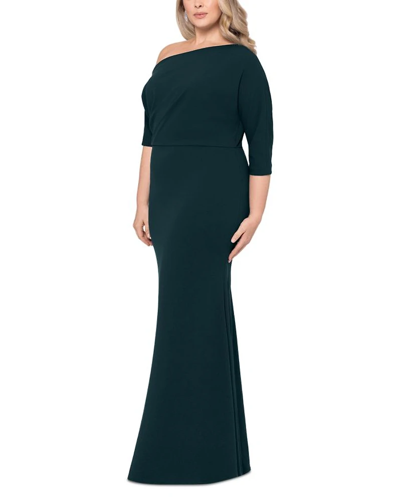 Plus One Shoulder Gown