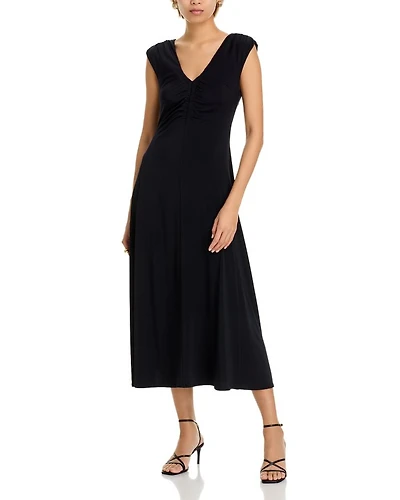 Isabel Ruched Sleeve Dress