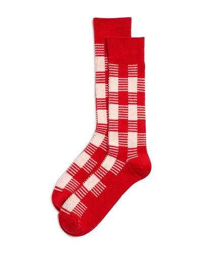 Gingham Crew Socks