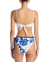 Floral Cascade Bikini Top