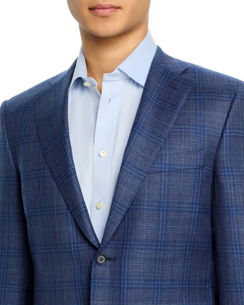 Siena Hopsack Plaid Regular Fit Sport Coat
