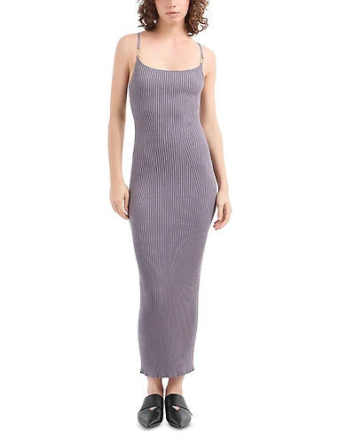 Emporio Armani Spaghetti Strap Sweater Dress