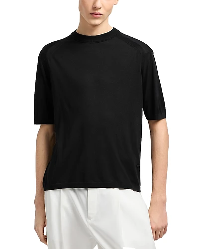 Emporio Armani Plain Knit Crewneck Sweater