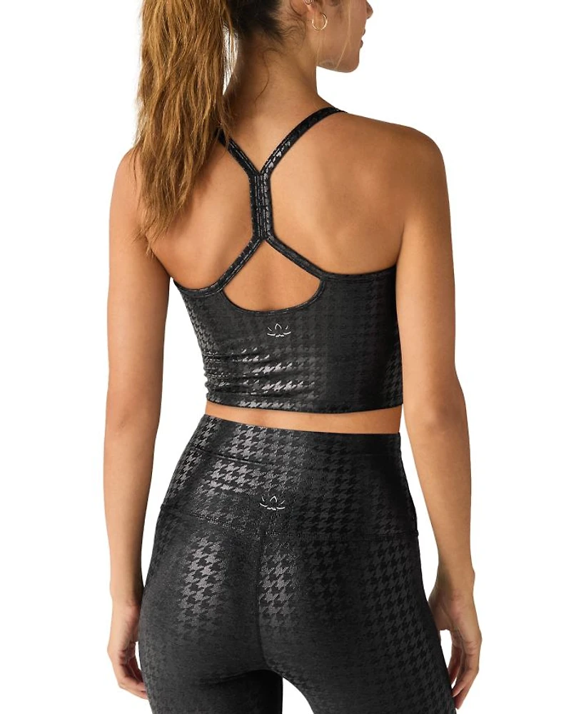 Caught The Midi Leggings Houndstooth