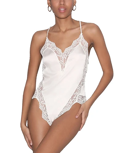 Fleur du Mal Venus Lace Trim Teddy