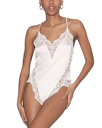 Fleur du Mal Venus Lace Trim Teddy