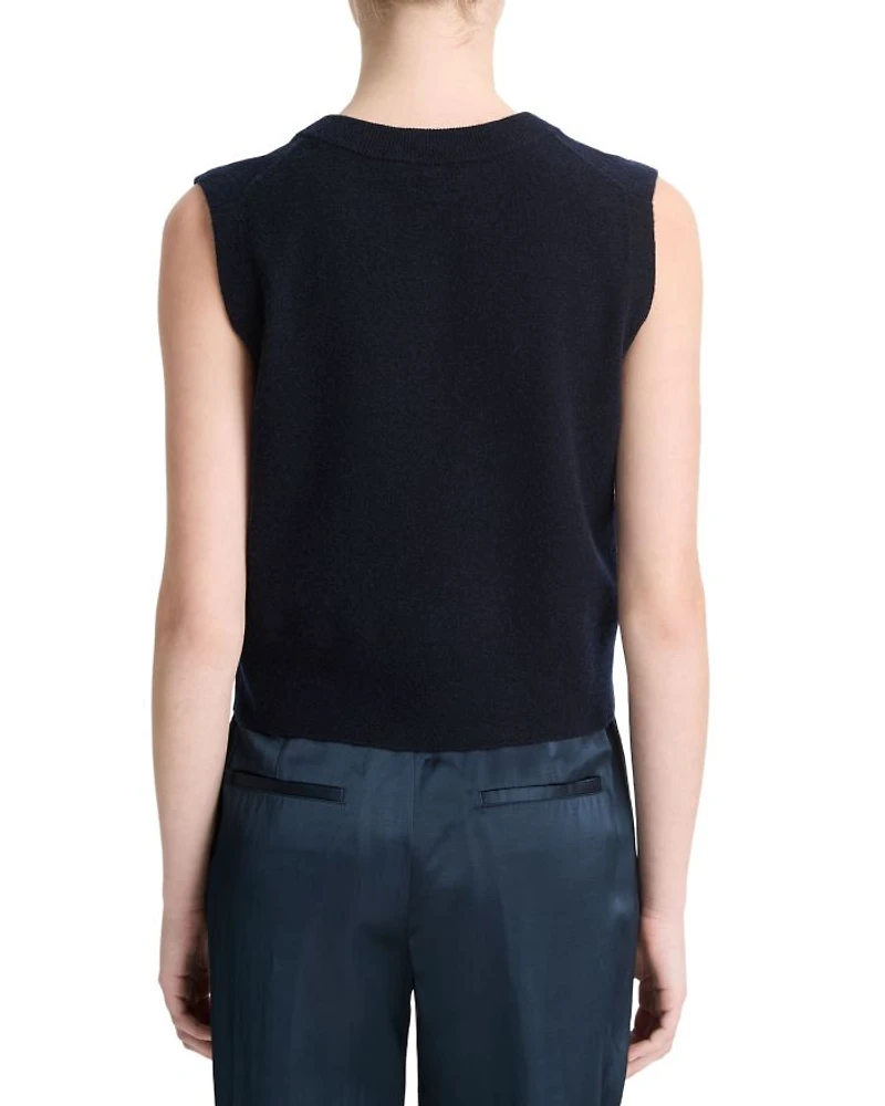 Henley Sleeveless Sweater