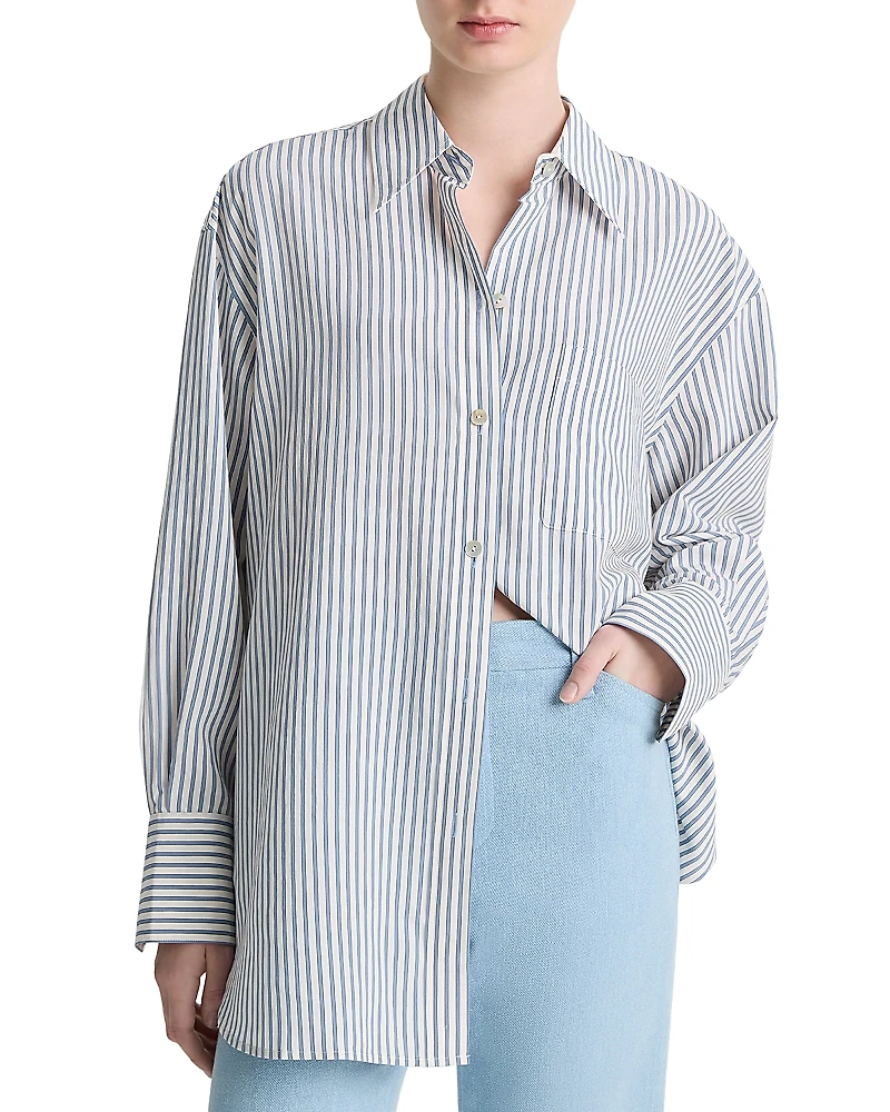 Vince Furrow Stripe Shirt