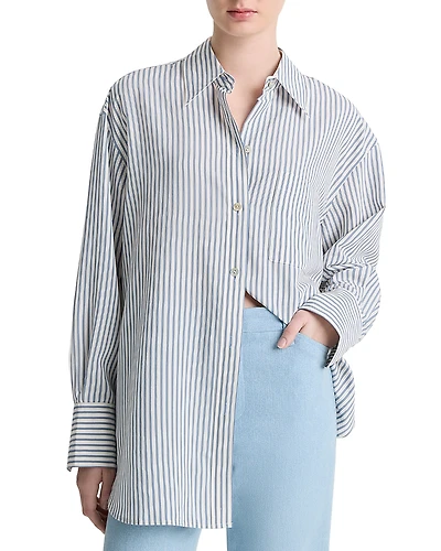 Vince Furrow Stripe Shirt