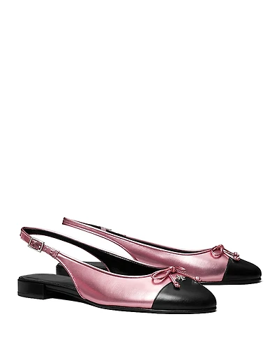 Tory Burch Women's Capped Toe Slingback Flats