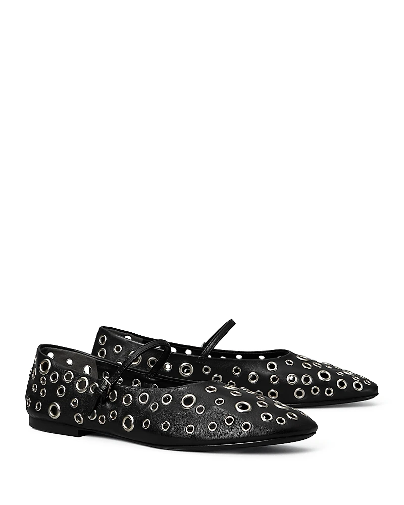 Tory Burch Women's Eyelet Mary Jane Ballet Flats