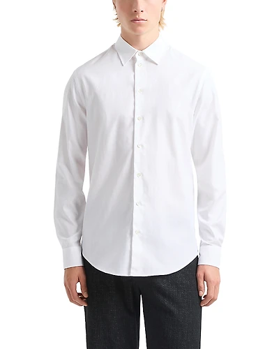 Emporio Armani Textured Button Up Shirt