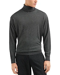 Emporio Armani Pinstriped Turtleneck Sweater