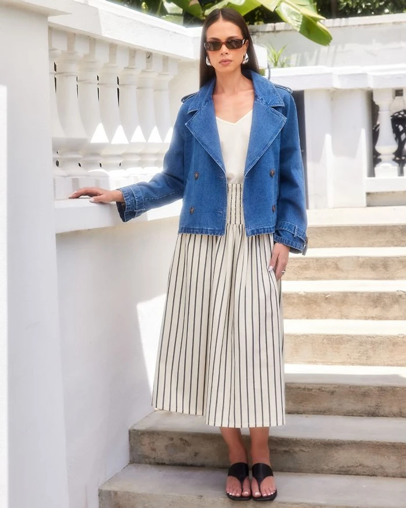 Rhea Striped Skirt