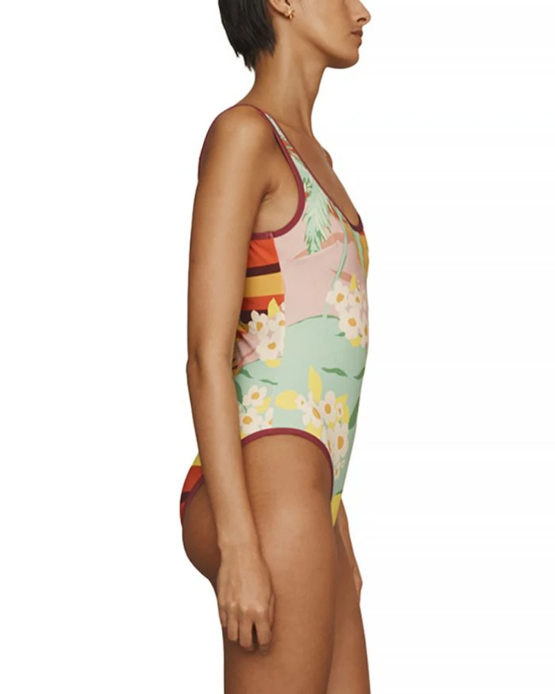 Palm Island One Piece Swimsuit