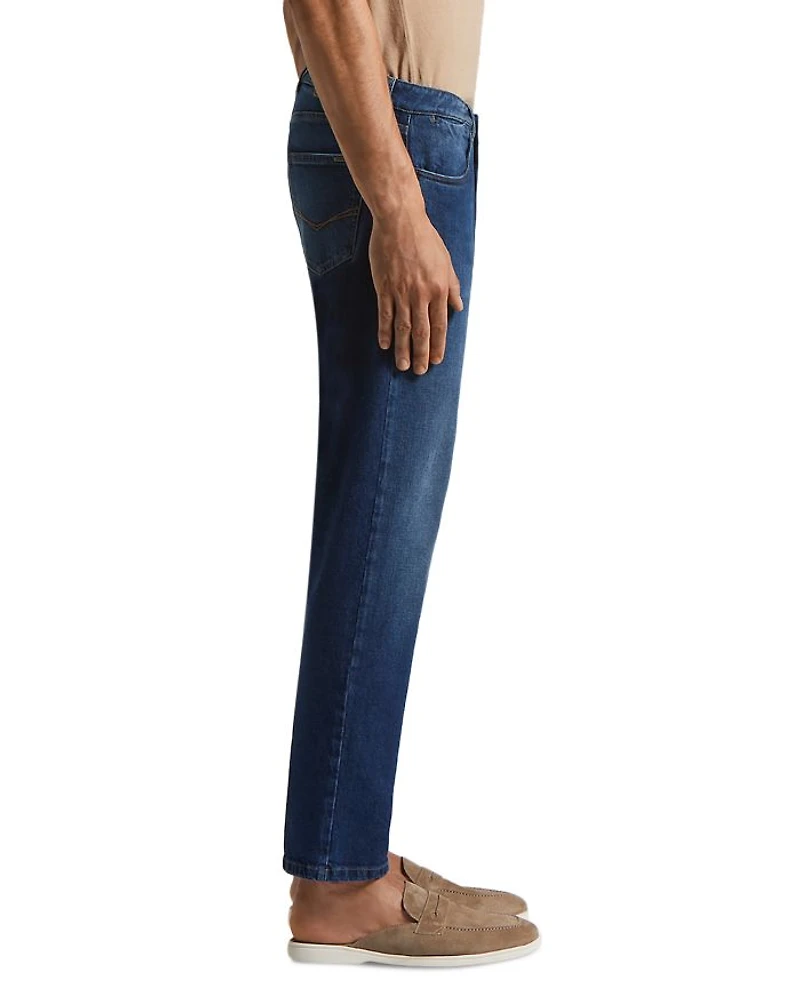 Regular Fit Washed Jeans Blue