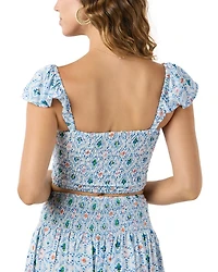 Hollie Sweetheart Crop Top Naturals