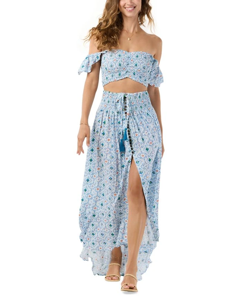 Hollie Sweetheart Crop Top Naturals