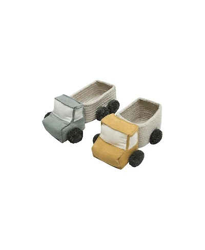 Set of mini Truck Basket - 3" x 9" x 5" &  3" x 8" x 5"