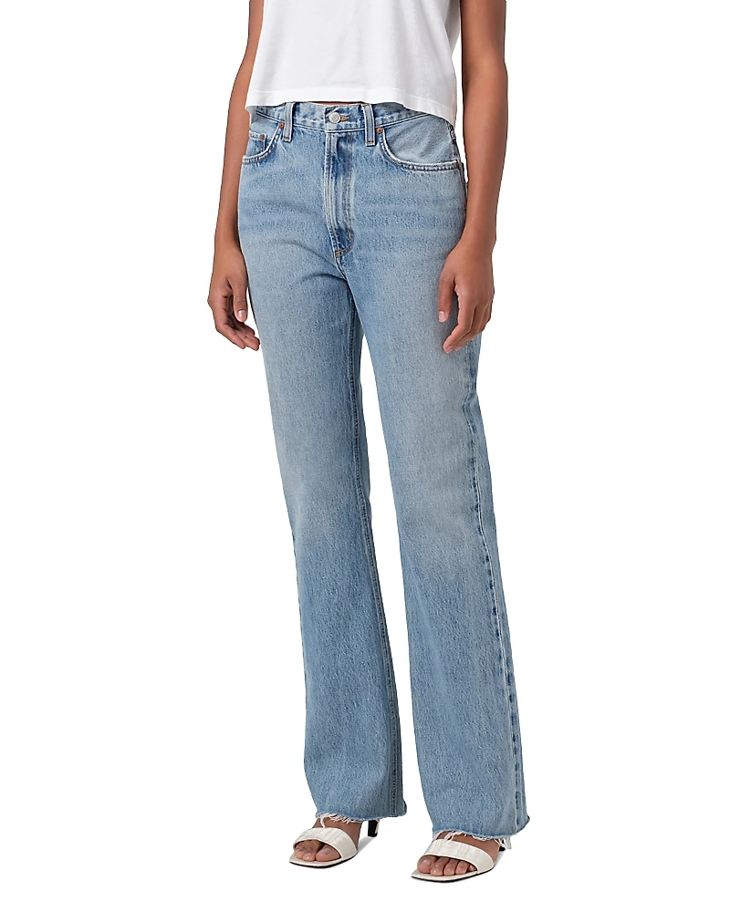 Agolde Leena Mid Rise Baby Bootcut Jeans