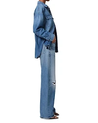 Ayla High Rise Baggy Wide Leg Jeans Solano