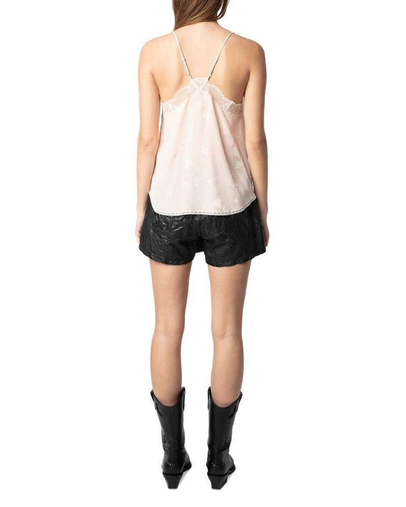 Christy Silk Flash Heart Camisole
