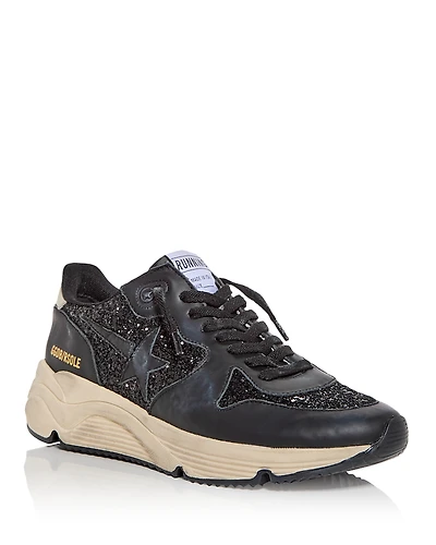 Golden Goose Unisex Running Sole Embellished Low Top Sneakers