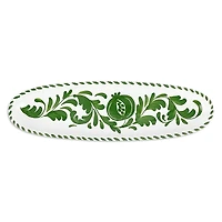 Vietri Arezzo Green Narrow Oval Platter