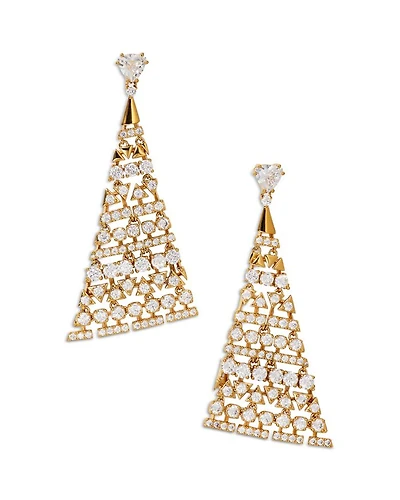 Luxor Triangle Drop Earrings