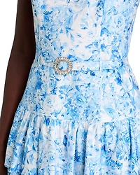 Celeste Floral Poplin Midi Dress