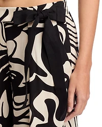 Tie Belt Baggy Pants