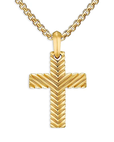 Men's Chevron Cross Pendant