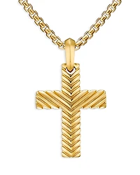Men's Chevron Cross Pendant