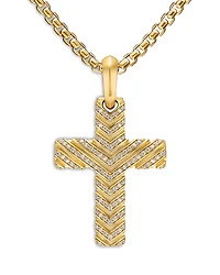 Men's Chevron Cross Pendant