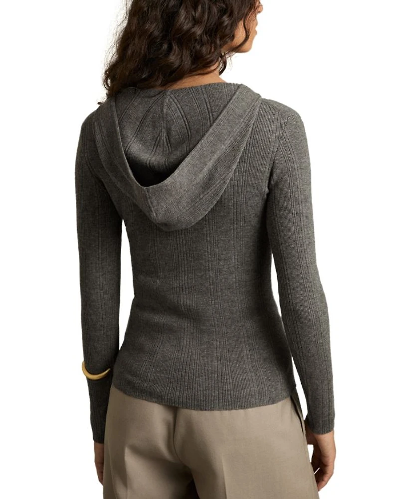 Chloe Ribbed Hoodie