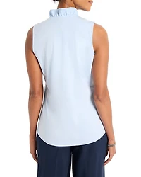 Ruffled V Neck Tank Top