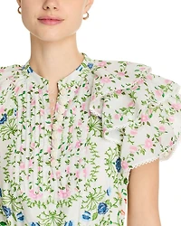 Folk Floral Midi Dress
